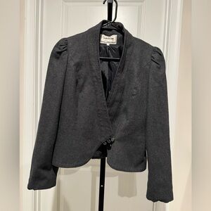 David Benjamin Grey Vintage Crop Blazer